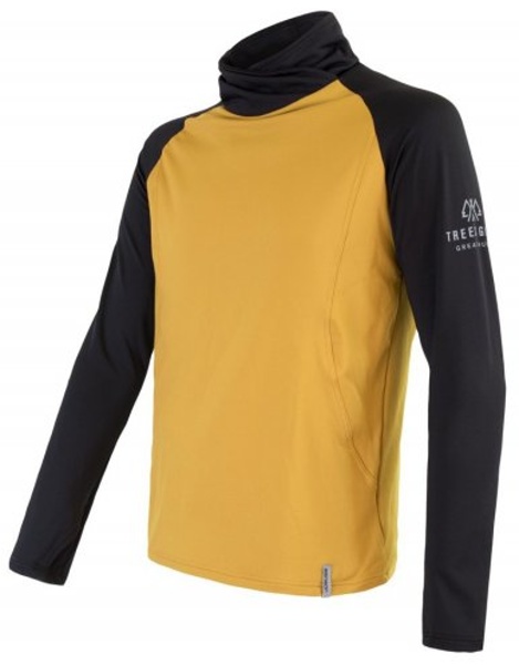 mikina pánská SENSOR COOLMAX THERMO mustard/černá