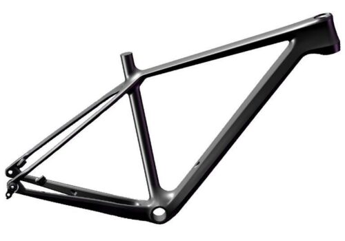 rám MTB carbon 29" 21" surový povrch černý