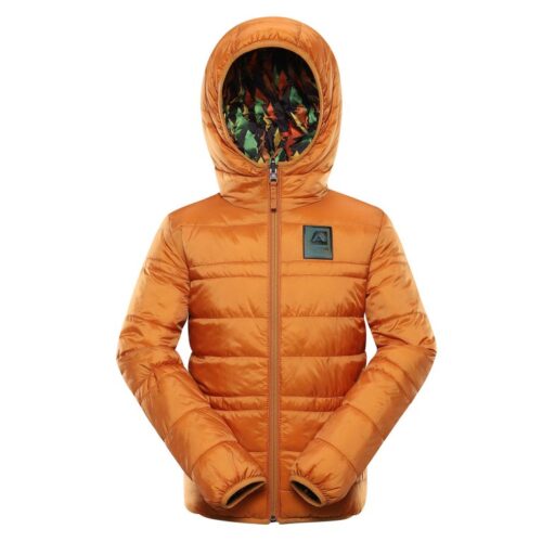 bunda dětská oboustranná ALPINE PRO EROMO HI-THERM hnědá
