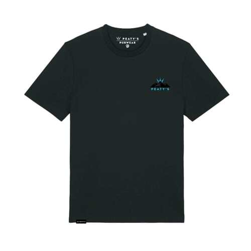 PEATY'S PUBWEAR TRIKO S KRÁTKÝM RUKÁVEM SUNRISE BLACK (PPW-25-TEE-RZE-BLK) S